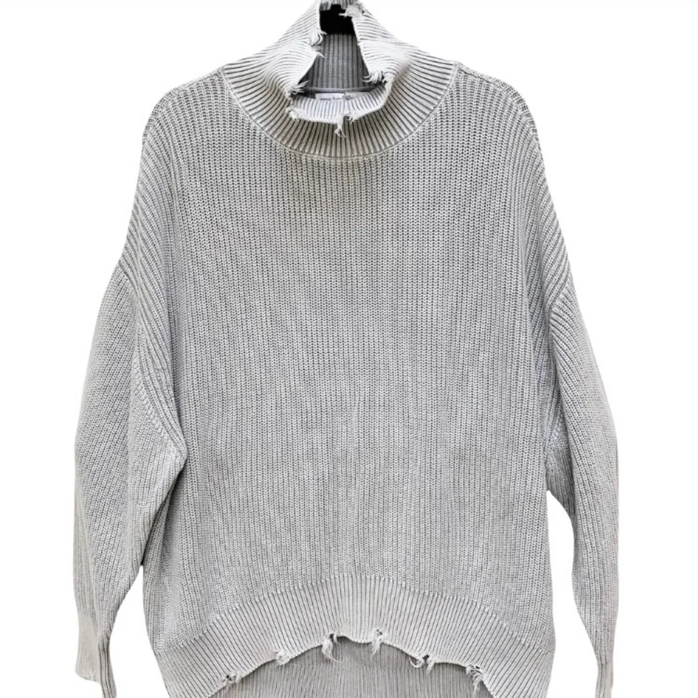 Young Fabulous & Broke Camron Grey Pullover Turtleneck Sweater Size M/L - Picture 2 of 8